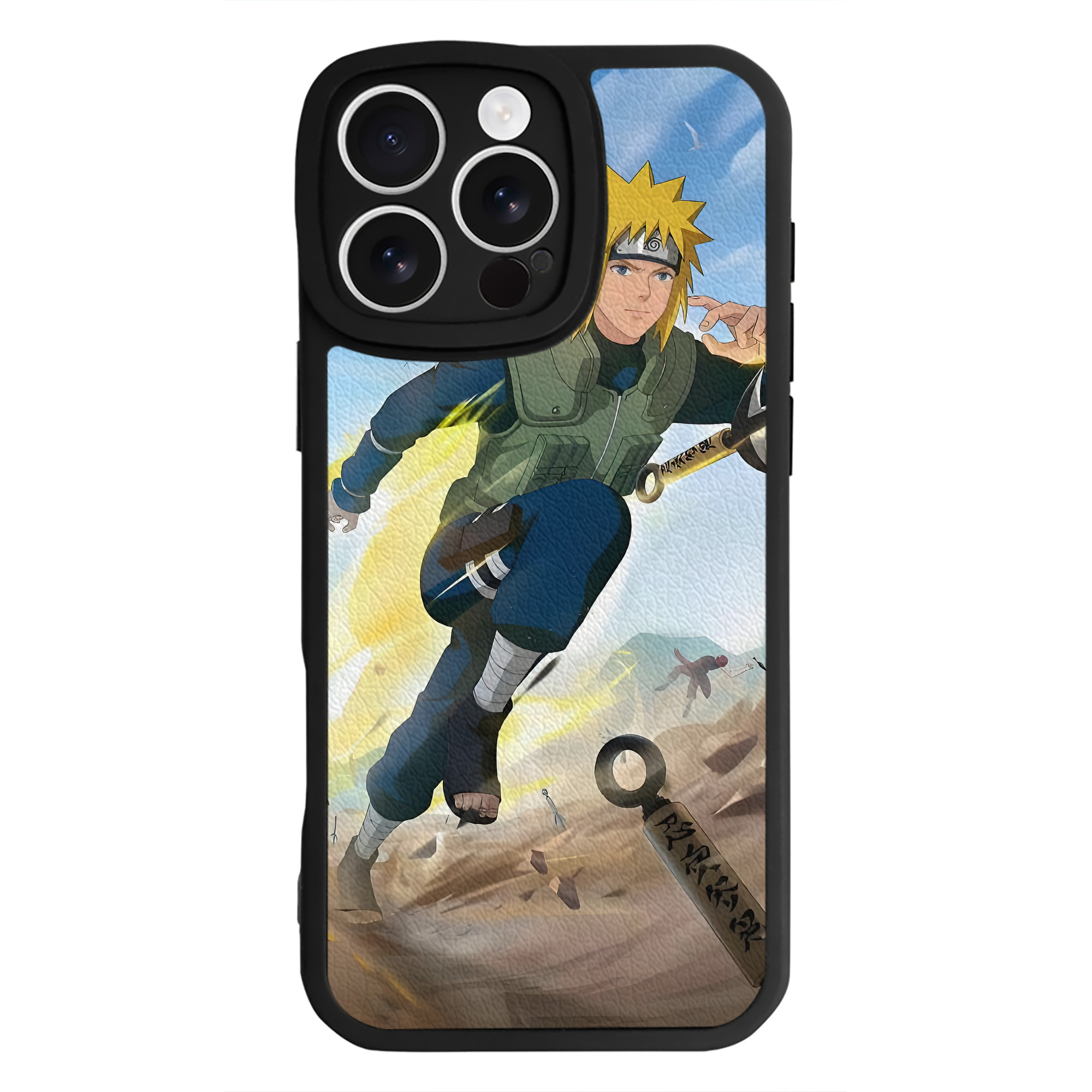 （画像用） NARUTO -ナルト- NARUTO -ナルト- 疾風伝 【iPhone 16シリーズ対応】シリコンスマホケース（レザー調） 材質：シリコン